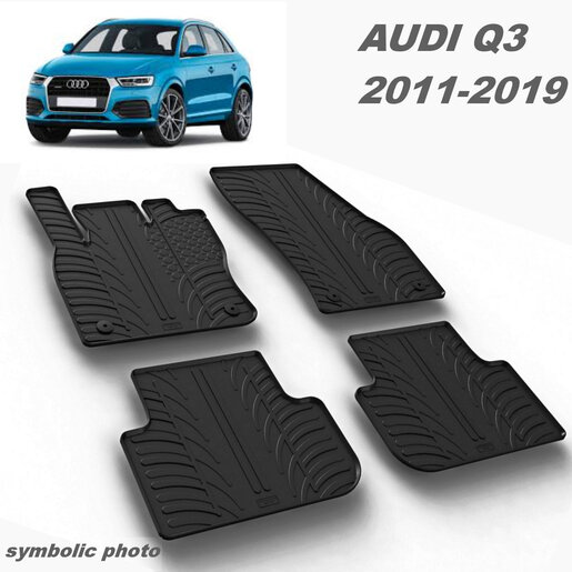 Gumeni auto tepisi za Audi Q3 - komplet prednji i zadnji