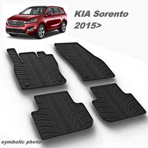Gumeni auto tepisi za KIA Sorento - komplet prednji i zadnji