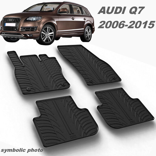 Gumeni auto tepisi za Audi Q7 - komplet prednji i zadnji