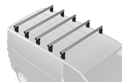 Krovni nosači za  Renault Master ll 2010-2014 5 poprečne šipke+ graničnici