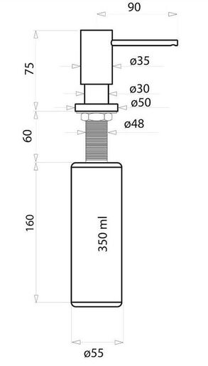 Helika Quadro SQQ100W silica sudoper + Helika Modus krom slavina