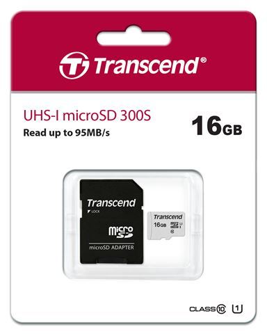 Memorijska kartica Transcend microSD 16GB HC Class UHS-I + SD adapter