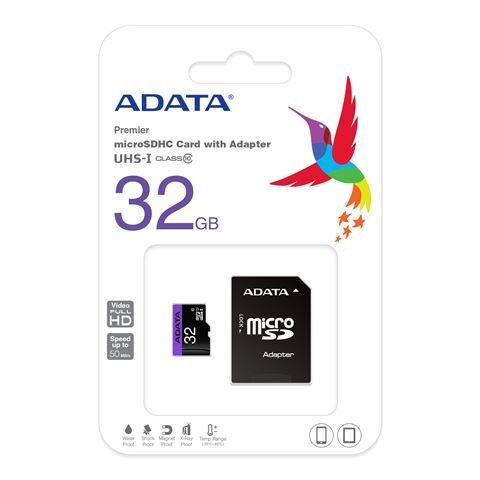 Memorijska kartica microSD Adata  32GB Class 10 UHS-1 + SD adapter
