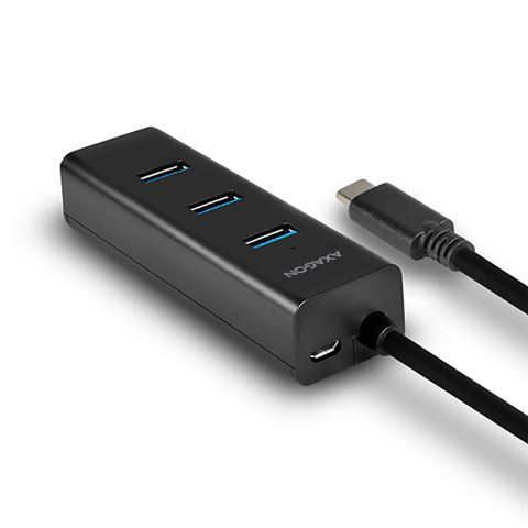 AXAGON USB HUB, 4x USB3.0, MicroUSB Charging (HUE-S2B)
