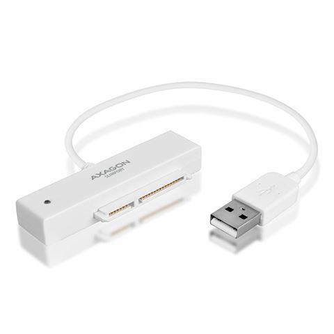 Ladica za disk AXAGON, 2.5" HDD/SSD, USB 2.0, adapter, bijelo (ADSA-1S)