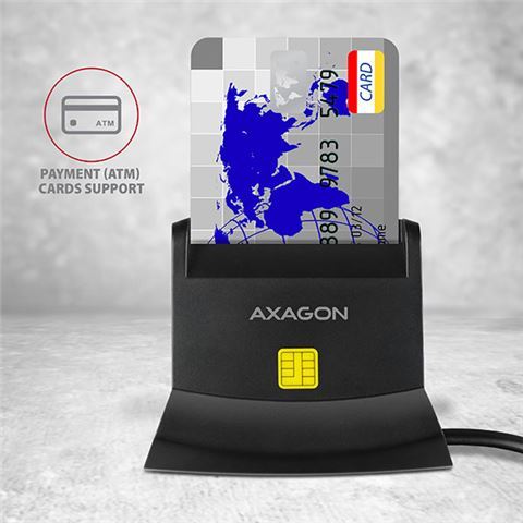 AXAGON CRE-SM1 USB Smart card reader