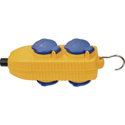 BRENNENSTUHL Powerblock 4 x utičnice IP54 230V/16A,  pod kutom 45°