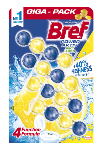 Bref Power Aktiv Lemon, 4x50g