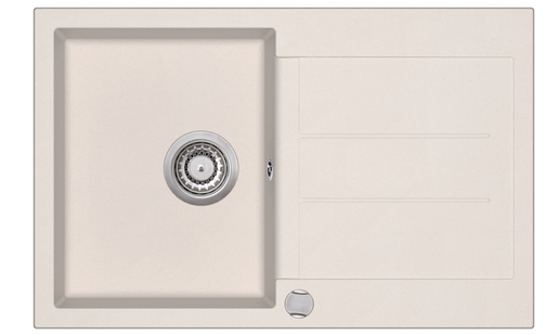 Helika Tesa SQT101-W silica sudoper + SHR J bež slavina