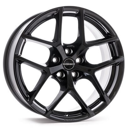 Aluminijski naplatak BORBET Y 7x16 5/100 ET38 57,1 black glossy