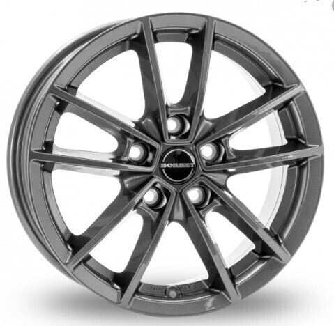 Aluminijski naplatak BORBET W 6x15 5/100 ET43 57,1 mistral anthracite glossy
