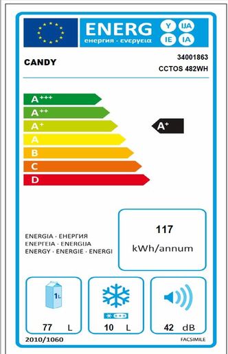 Candy hladnjak CCTOS 482WH_oštećen 4150284