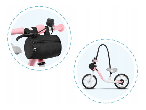 Lionelo dječji bicikl - guralica Arie 12", 60 mjeseci jamstva, rozi