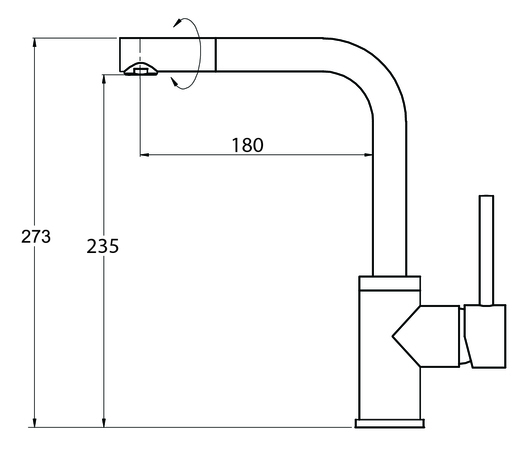 Foster Elettra 5186 061 desni sudoper + Helika Forte slavina