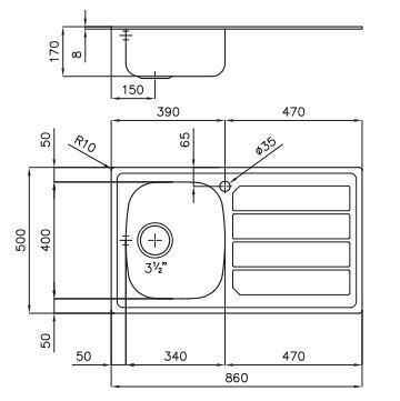 Foster S1000 1186 160 STD sudoper