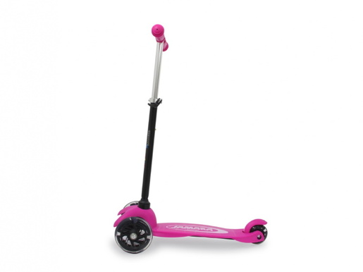 Jamara romobil za djecu, 3 kotača, svjetla na kotačima, rozi