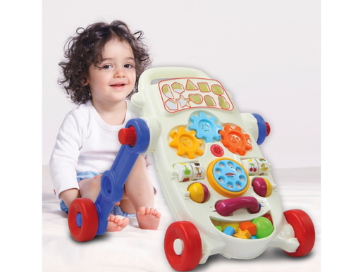 Jamara guralica-hodalica za bebe s aktivnostima i glazbenom kutijom First Walker