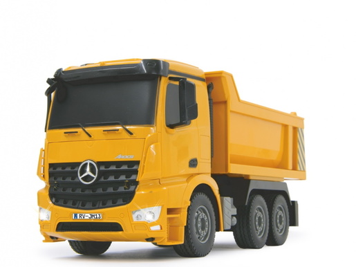 Jamara kamion na daljinsko upravljanje, kiper Mercedes Arocs, žuti 1:26