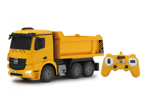Jamara kamion na daljinsko upravljanje, kiper Mercedes Arocs, žuti 1:26