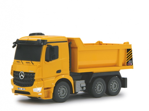 Jamara kamion na daljinsko upravljanje, kiper Mercedes Arocs, žuti 1:26