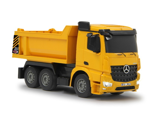 Jamara kamion na daljinsko upravljanje, kiper Mercedes Arocs, žuti 1:26
