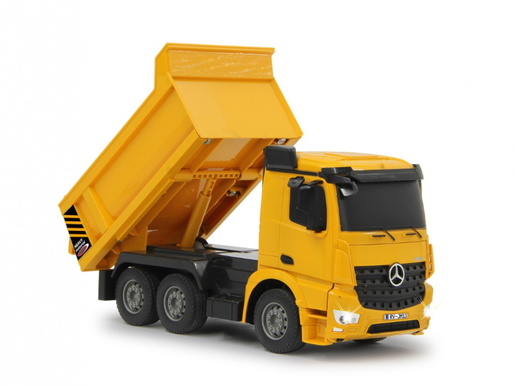 Jamara kamion na daljinsko upravljanje, kiper Mercedes Arocs, žuti 1:26
