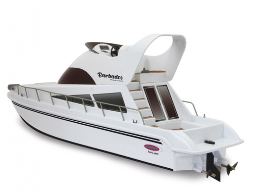 Jamara brod na daljinsko upravljanje Barbados RC-Yacht, bijeli - NIJE IGRAČKA