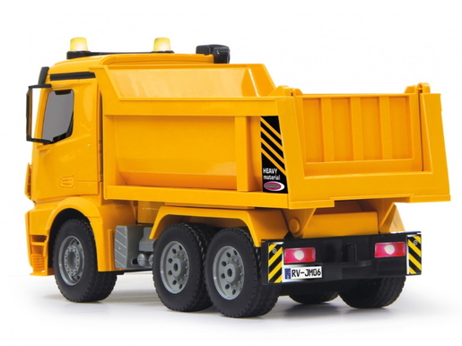 Jamara kamion na daljinsko upravljanje, kiper Mercedes Arocs, žuti 1:20