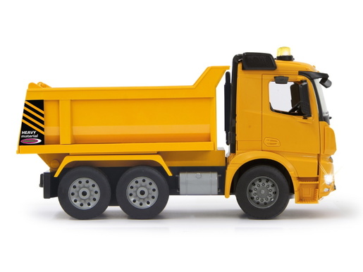 Jamara kamion na daljinsko upravljanje, kiper Mercedes Arocs, žuti 1:20