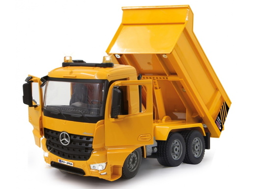 Jamara kamion na daljinsko upravljanje, kiper Mercedes Arocs, žuti 1:20