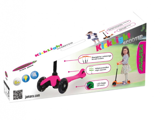 Jamara romobil za djecu, 3 kotača, svjetla na kotačima, narančasti