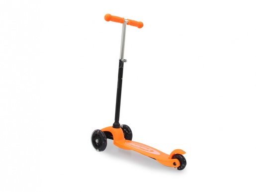 Jamara romobil za djecu, 3 kotača, svjetla na kotačima, narančasti