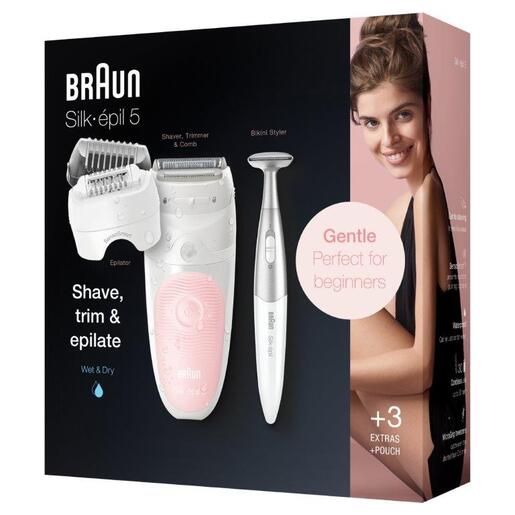 BRAUN epilator SES 5-820 +bikini trimer