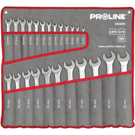 PROLINE garnitura kombiniranih ključeva 6-32mm u torbici 24 kom - 35324
