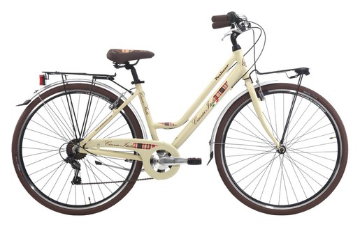 CINZIA gradski bicikl 28" ITALIA POSITANO LADY 7B  CREMA, 44 cm