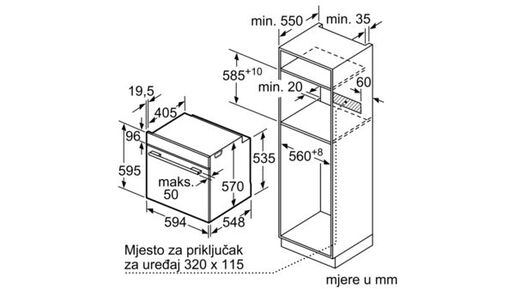 Bosch pećnica HBA174EA0