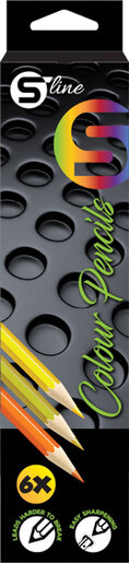 Boje drvene  1/6 duge S-LINE blister