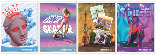 Pisanka Matematika 3 i 4  STREET GOLD MIX, B5 kvadratići, 48 lista, meki uvez