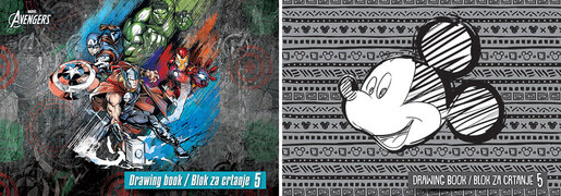 Blok za crtanje br.5 DISNEY MIX DEČKI