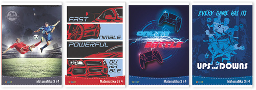 Pisanka Matematika 3 i 4  STREET GOLD MIX, B5 kvadratići, 48 lista, meki uvez