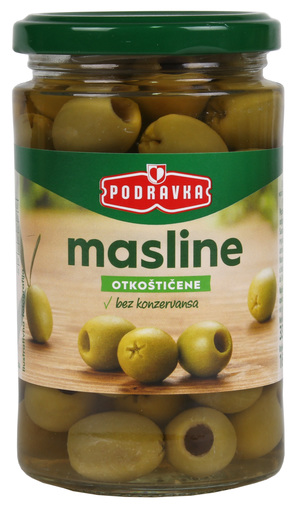 Zelene masline otkoštičene st. venec. 330 g