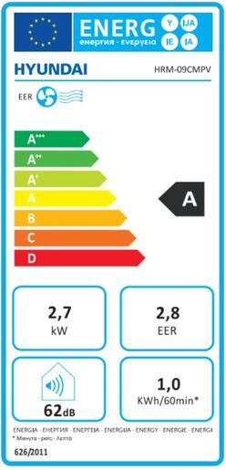 Hyundai prijenosna klima HRM-09CMPV 2,7 kW