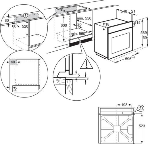 Electrolux pećnica KODGH70TX