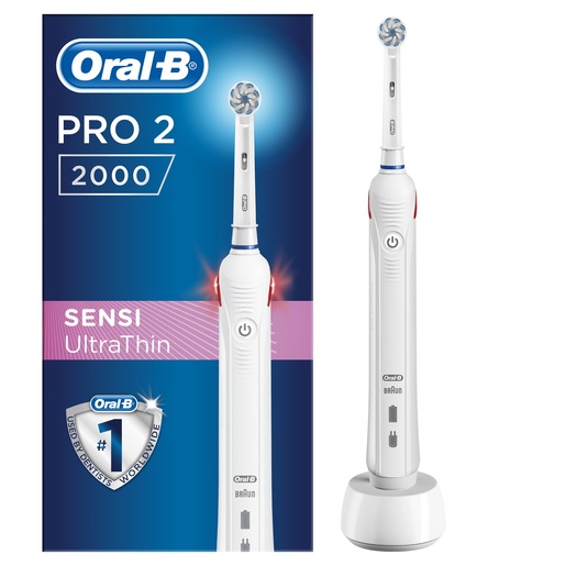 Oral-B električna četkica PRO 2 2000 WHITE SENSI UT