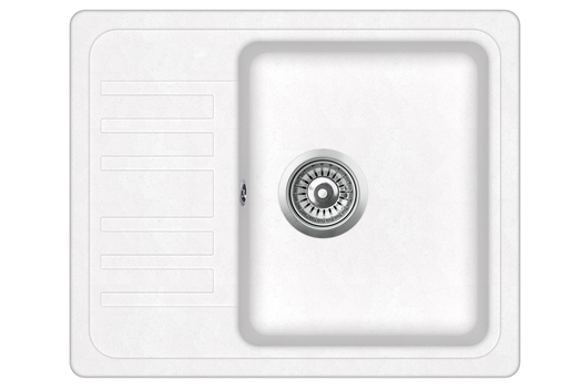 Helika Notus SQ102-W alba sudoper + Helika Eko bijela slavina