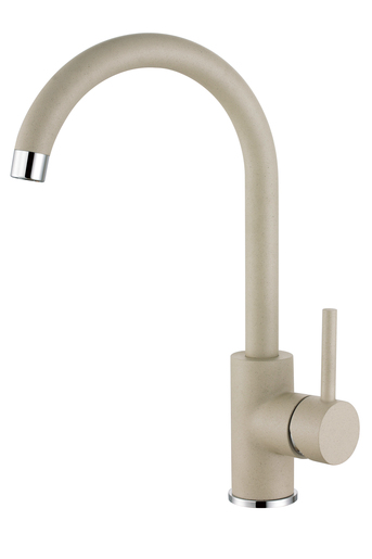 Helika Notus SQ101-W silica sudoper + SHR J bež slavina