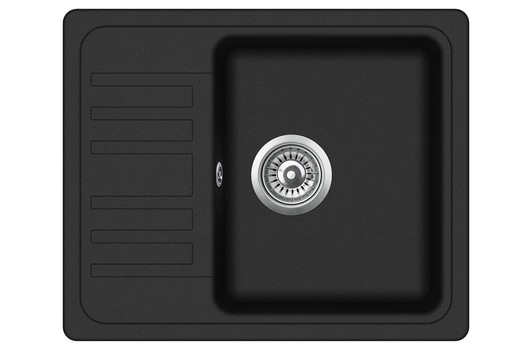 Helika Notus SQ102-W black metallic sudoper + SHR J crna slavina