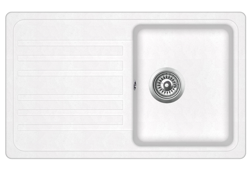 Helika Notus SQ101-W alba sudoper + Helika Eko bijela slavina