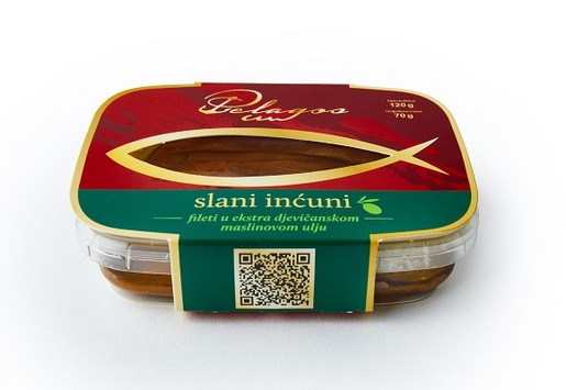 Slani inćuni fileti u ekstra djevičanskom maslinovom ulju 120g