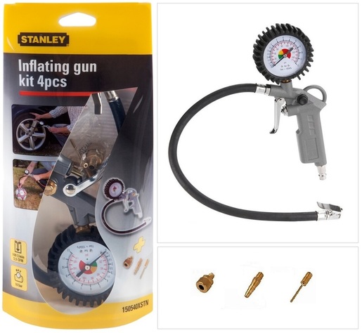 STANLEY manometar s nastavcima - 4-djelni set za kompresore 150540XSTN
